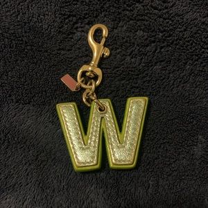 Coach ‘W’ Initial Keychain